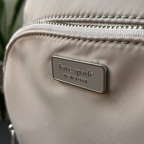 KATE SPADE Dawn Taupe Nylon Medium Backpack - Picture 5 of 10